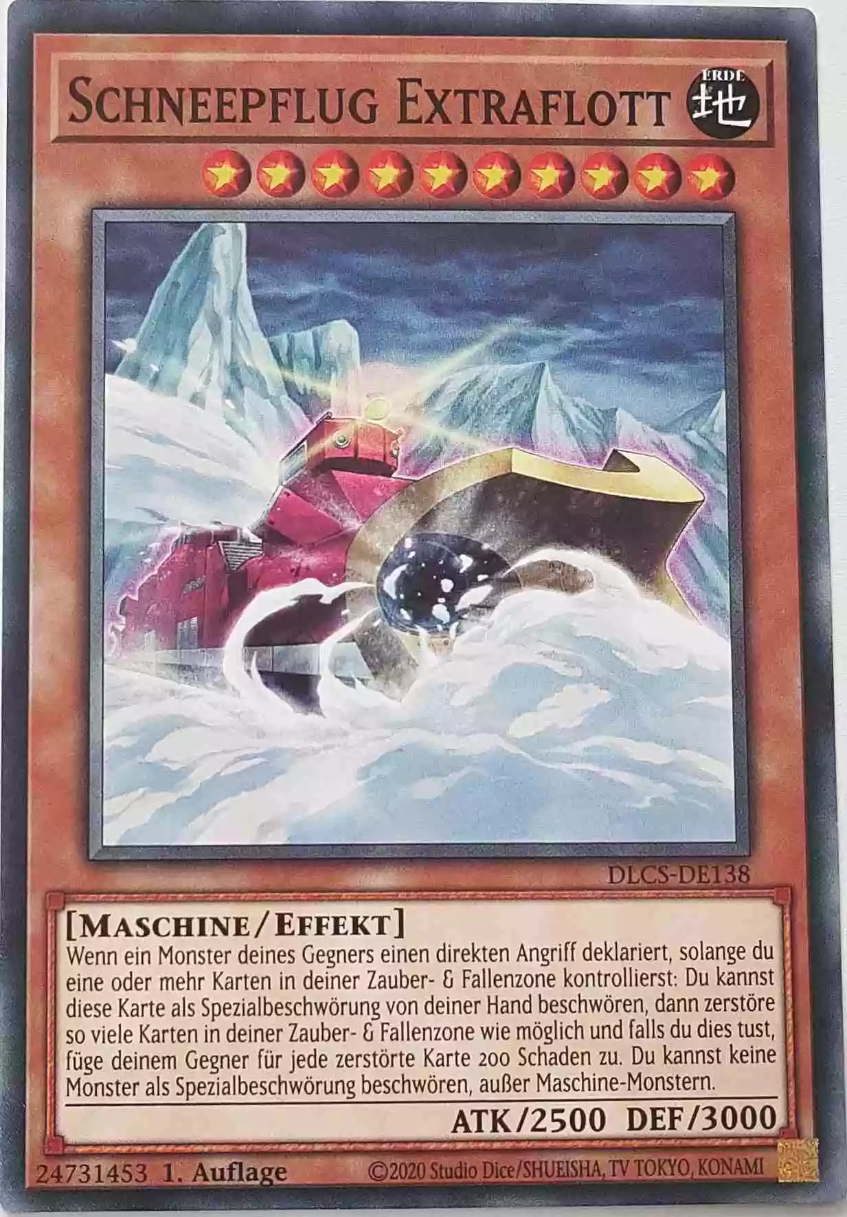 Schneepflug Extraflott DLCS-DE138 ist in Common Yu-Gi-Oh Karte aus Dragons of Legend The Complete Series 1.Auflage