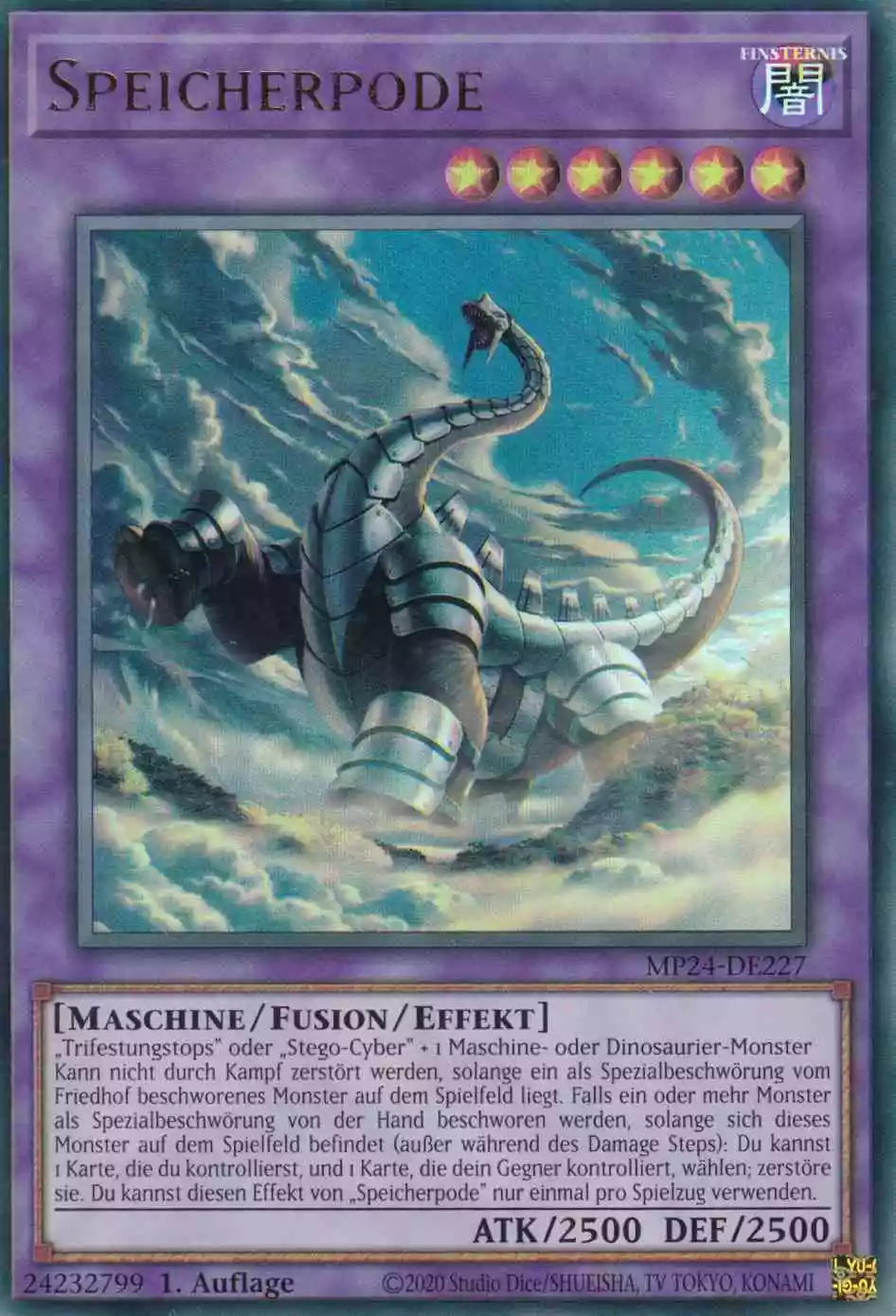 Speicherpode Ultra Rare MP24-DE227 Yugioh Karte Speicherpode MP24-DE227 ist in Ultra Rare Yu-Gi-Oh Karte aus 25th Anniversary Tin Dueling Mirrors 1.Auflage