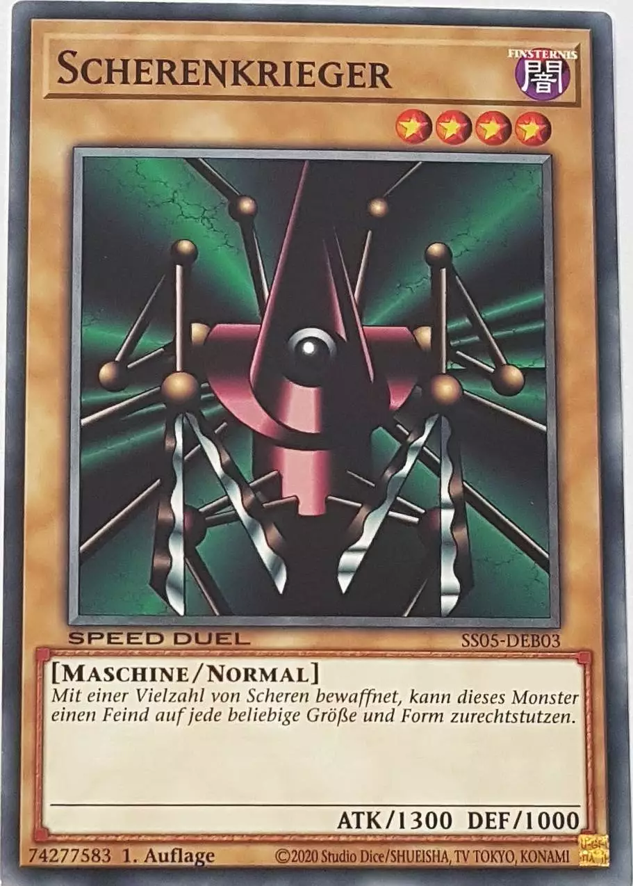 Scherenkrieger SS05-DEB03 ist in Common Yu-Gi-Oh Karte aus Twisted Nightmares 1.Auflage