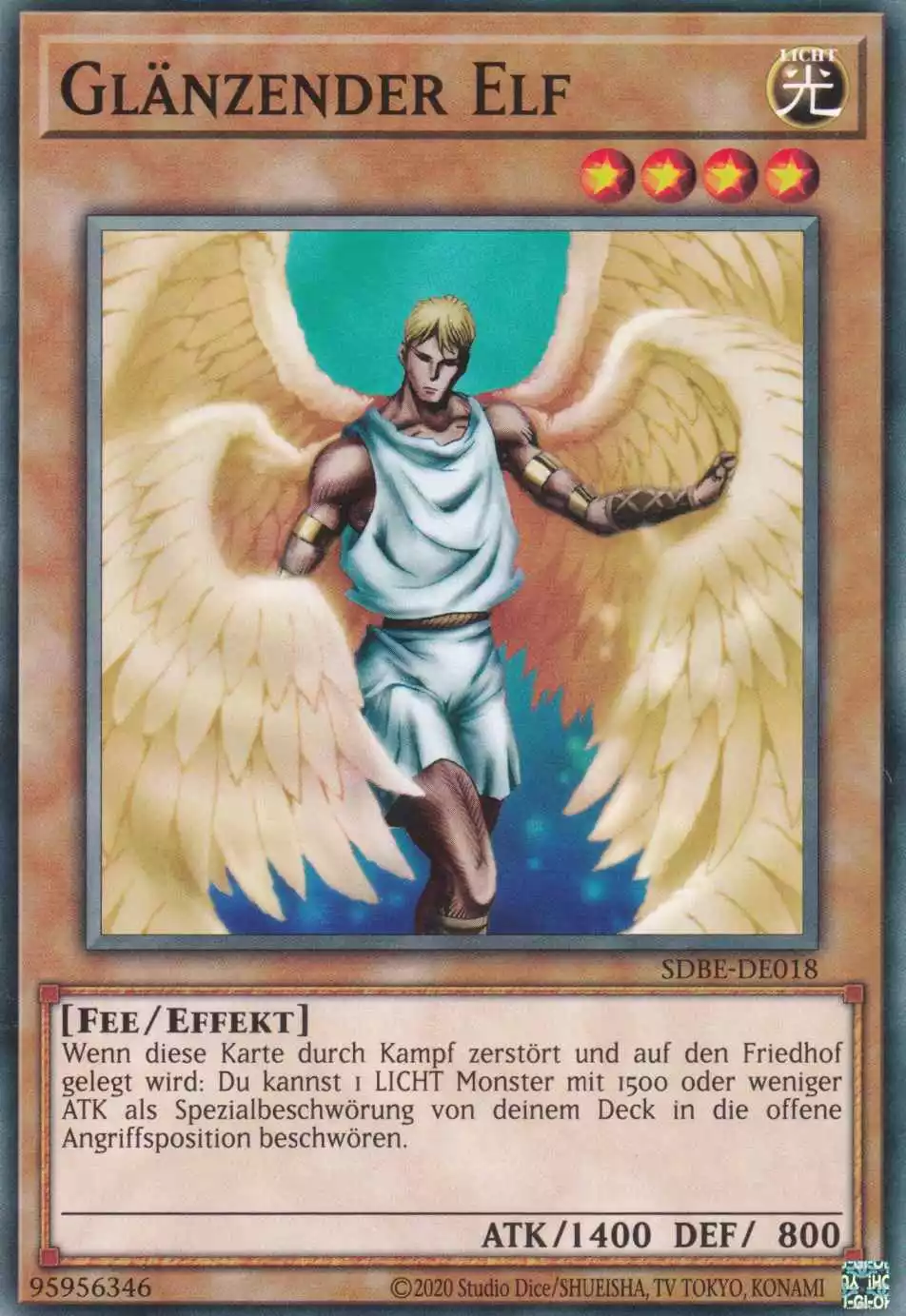 Glänzender Elf SDBE-DE018 ist in Common Yu-Gi-Oh Karte aus Saga of Blue-Eyes White Dragon unlimitiert