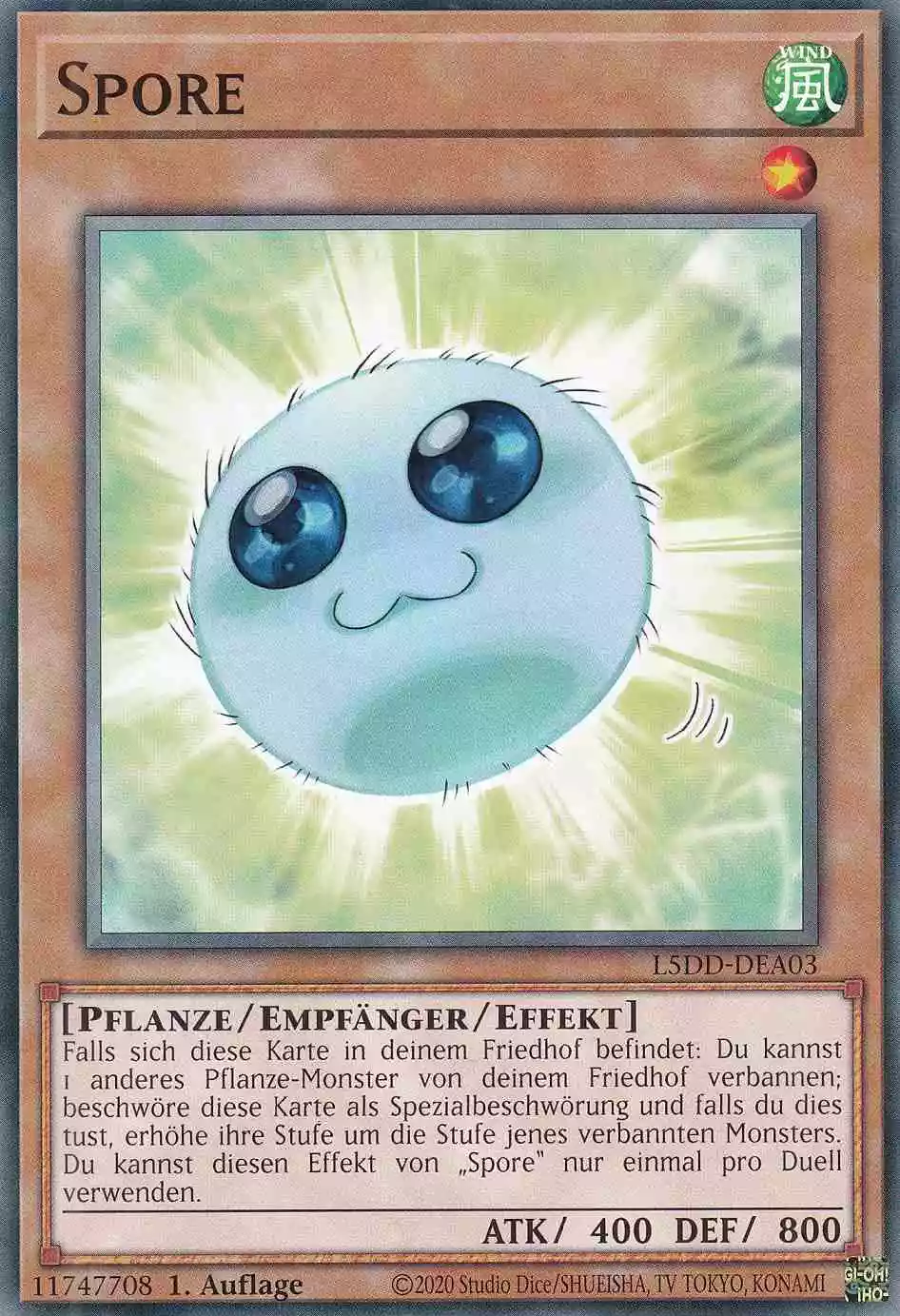 Spore L5DD-DEA03 ist in Common Yu-Gi-Oh Karte aus Legendary 5D’s Decks 1.Auflage
