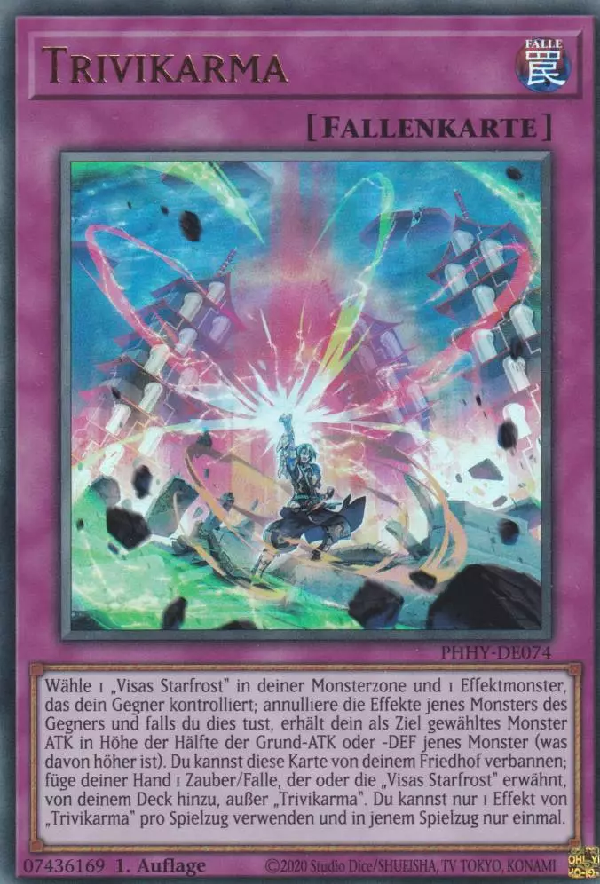 Trivikarma PHHY-DE074 ist in Ultra Rare Yu-Gi-Oh Karte aus Photon Hypernova 1.Auflage