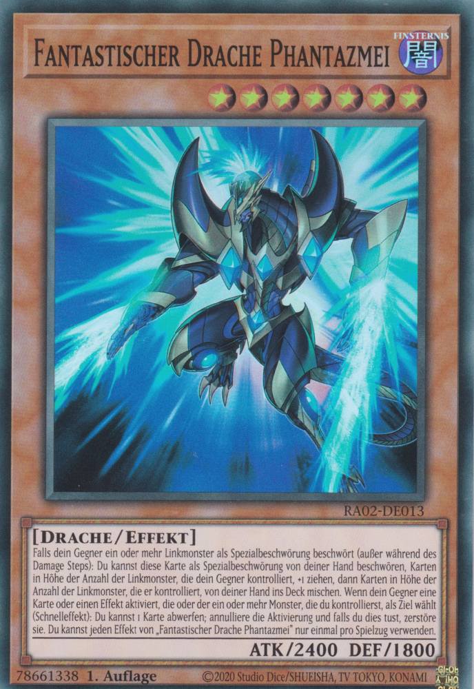 Fantastischer Drache Phantazmei RA02-DE013 ist in Super Rare Yu-Gi-Oh Karte aus 25th Anniversary Rarity Collection 2 1.Auflage