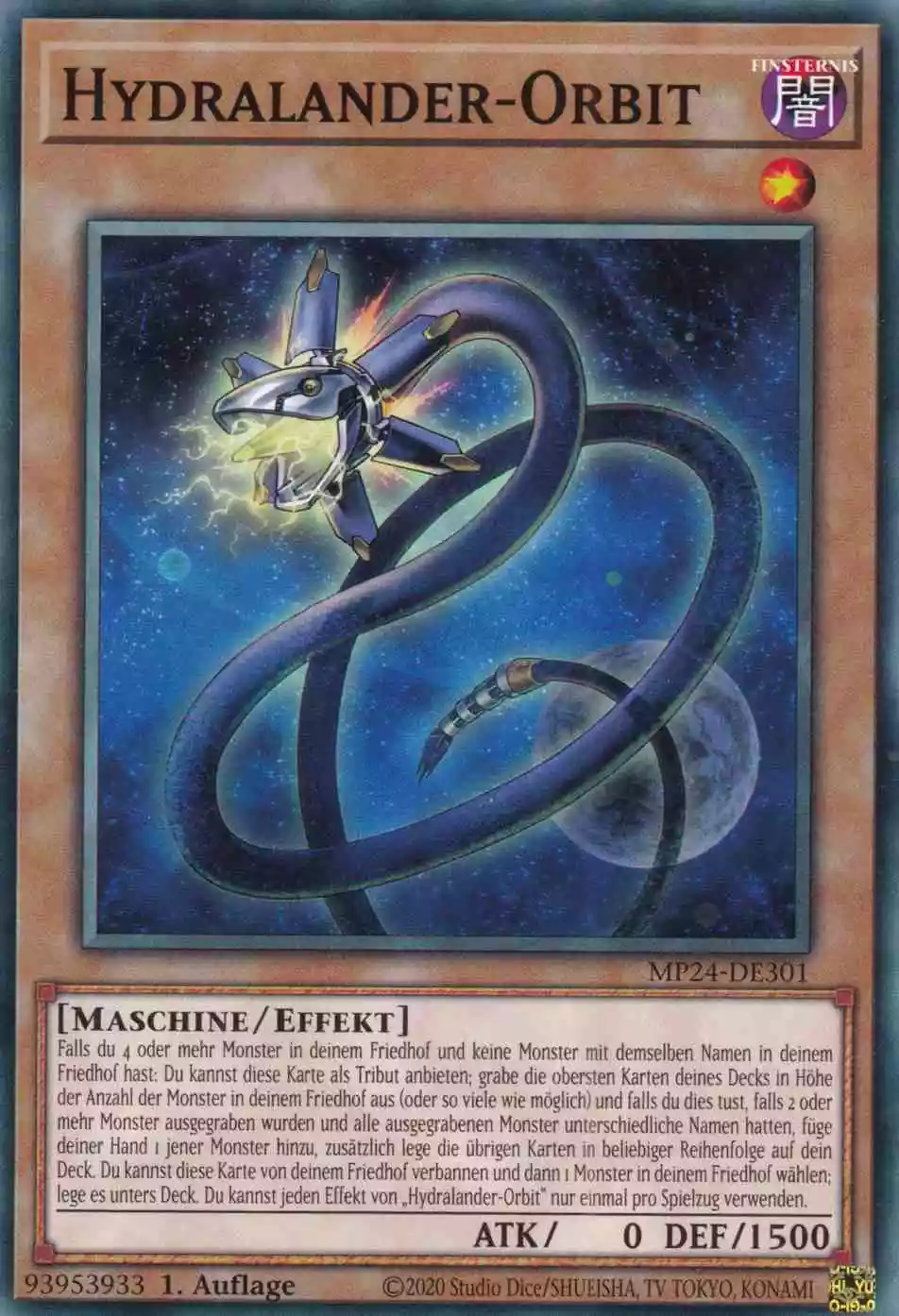 Hydralander-Orbit MP24-DE301 ist in Common Yu-Gi-Oh Karte aus 25th Anniversary Tin Dueling Mirrors 1.Auflage