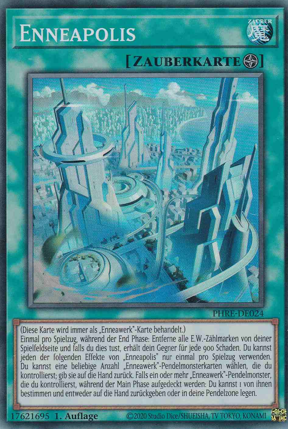 Enneapolis PHRE-DE024 ist in Super Rare Yu-Gi-Oh Karte aus Phantom Revenge 1.Auflage