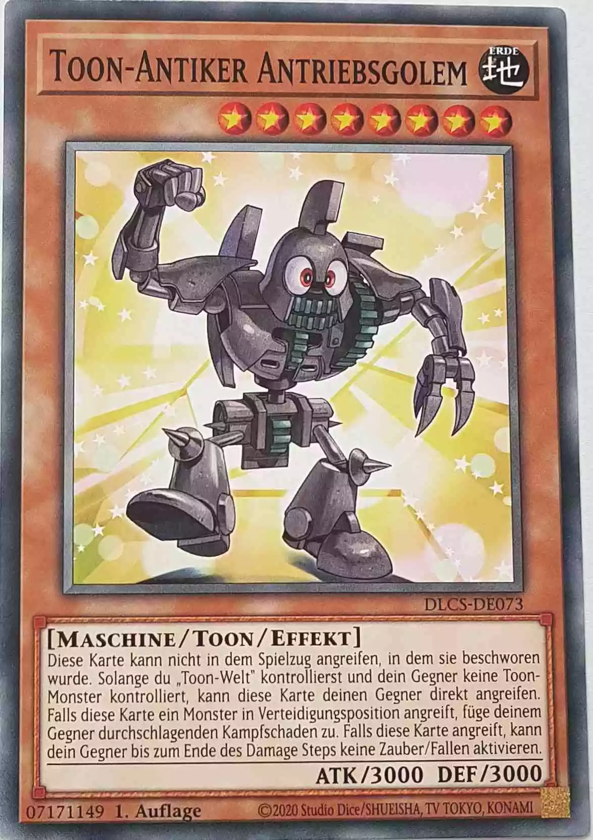 dlcs-de073-toon-antiker-antriebsgolem-common Toon-Antiker Antriebsgolem DLCS-DE073 ist in Common Yu-Gi-Oh Karte aus Dragons of Legend The Complete Series 1.Auflage