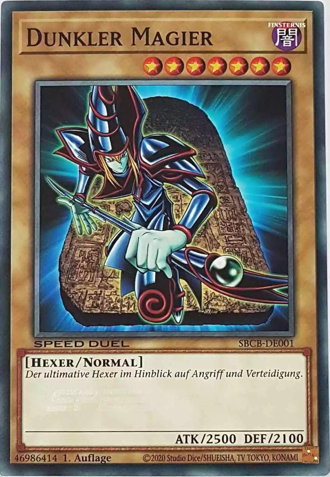 Dunkler Magier SBCB-DE001 ist in Common Yu-Gi-Oh Karte aus Speed Duel Battle City Box 1. Auflage