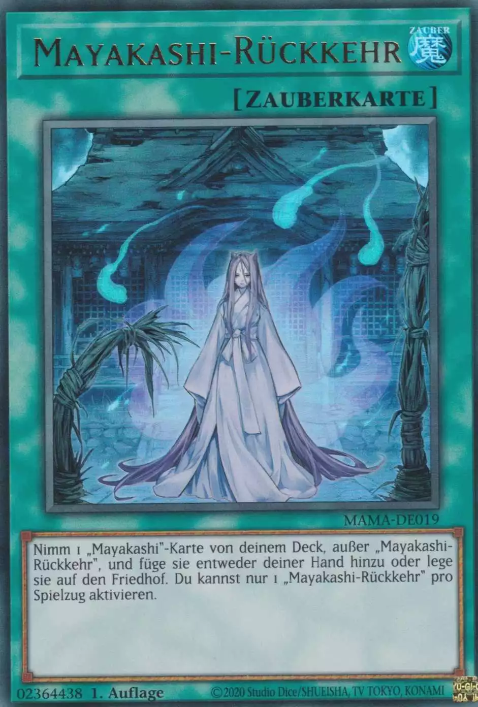 Mayakashi-Rückkehr MAMA-DE019 ist in Ultra Rare Yu-Gi-Oh Karte aus Magnificent Mavens 1.Auflage