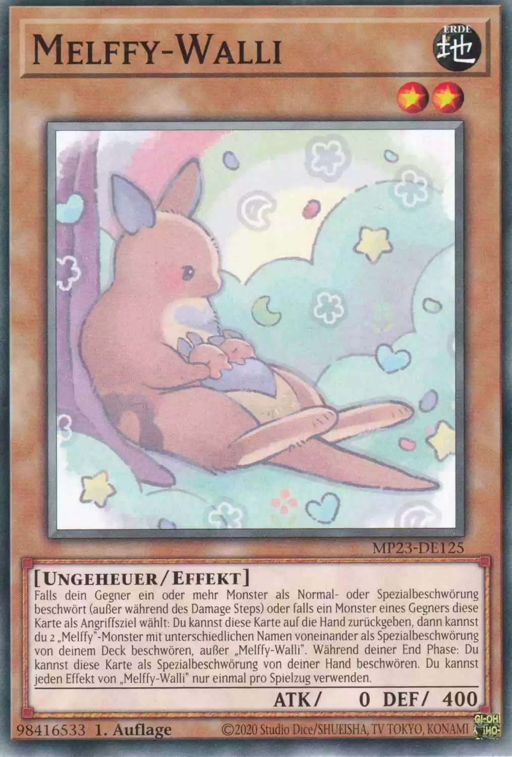 Melffy-Walli MP23-DE125 ist in Common Yu-Gi-Oh Karte aus 25th Anniversary Tin Dueling Heroes 1.Auflage