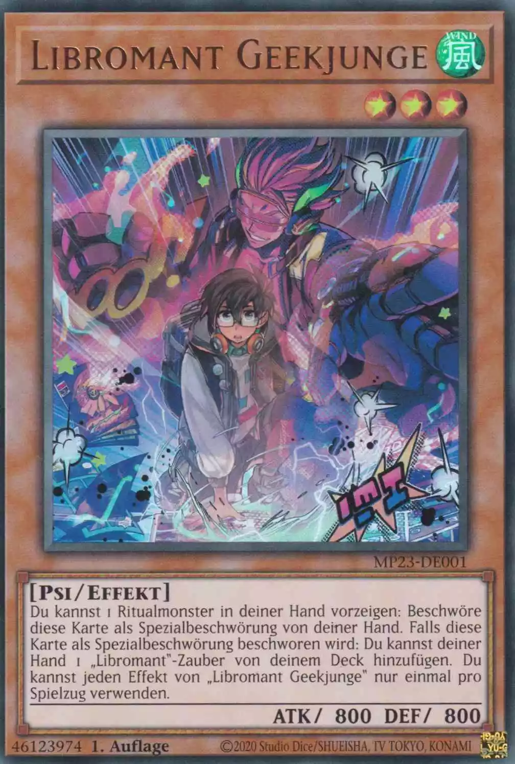 Libromant Geekjunge MP23-DE001 ist in Ultra Rare Yu-Gi-Oh Karte aus 25th Anniversary Tin Dueling Heroes 1.Auflage