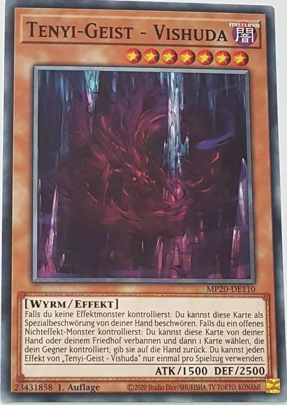 Tenyi-Geist - Vishuda MP20-DE110 ist in Common Yu-Gi-Oh Karte aus 2020 Tin of Lost Memories 1.Auflage