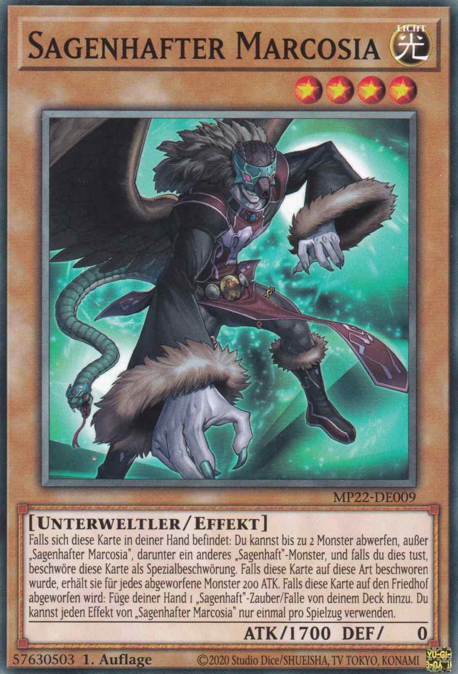 Sagenhafter Marcosia MP22-DE009 ist in Common Yu-Gi-Oh Karte aus Tin of the Pharaoh’s Gods 1.Auflage