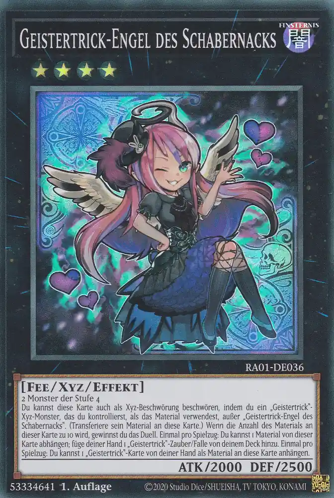ra01-de036-s-geistertrick-engel-des-schabernacks-super-rare-25th-anniversary-rarity-collection Geistertrick-Engel des Schabernacks RA01-DE036 ist in Super Rare Yu-Gi-Oh Karte aus 25th Anniversary Rarity Collection 1.Auflage