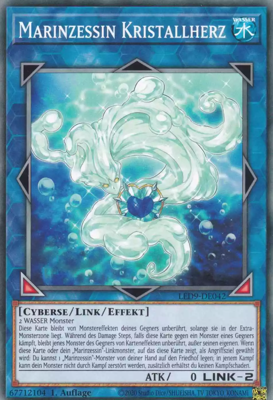 Marinzessin Kristallherz LED9-DE042 ist in Common Yu-Gi-Oh Karte aus Legendary Duelists Duels from the Deep 1.Auflage