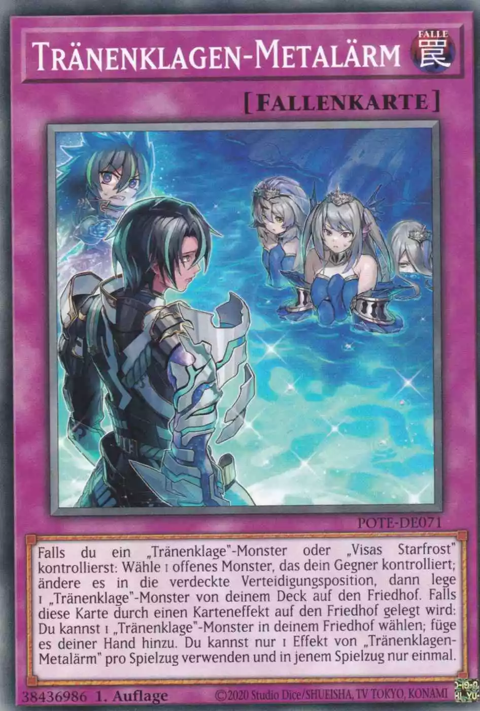 Tränenklagen-Metalärm POTE-DE071 ist in Common Yu-Gi-Oh Karte aus Power of the Elements 1.Auflage