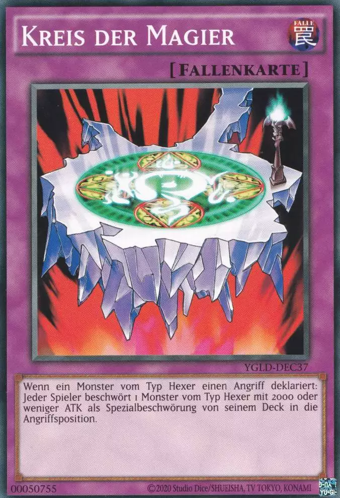 Kreis der Magier YGLD-DEC37 ist in Common Yu-Gi-Oh Karte aus Yugis Legendary Decks - King of Games unlimitiert