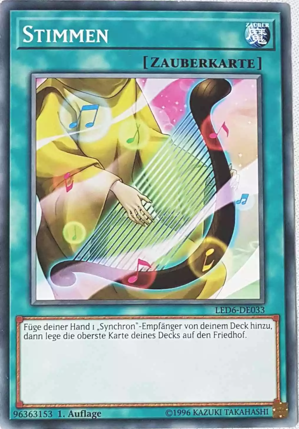 Stimmen LED6-DE033 ist in Common aus Legendary Duelists: Magical Hero 1.Auflage