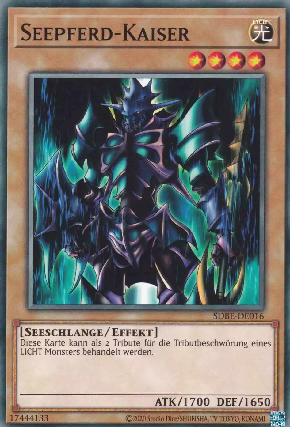 Seepferd-Kaiser SDBE-DE016 ist in Common Yu-Gi-Oh Karte aus Saga of Blue-Eyes White Dragon unlimitiert