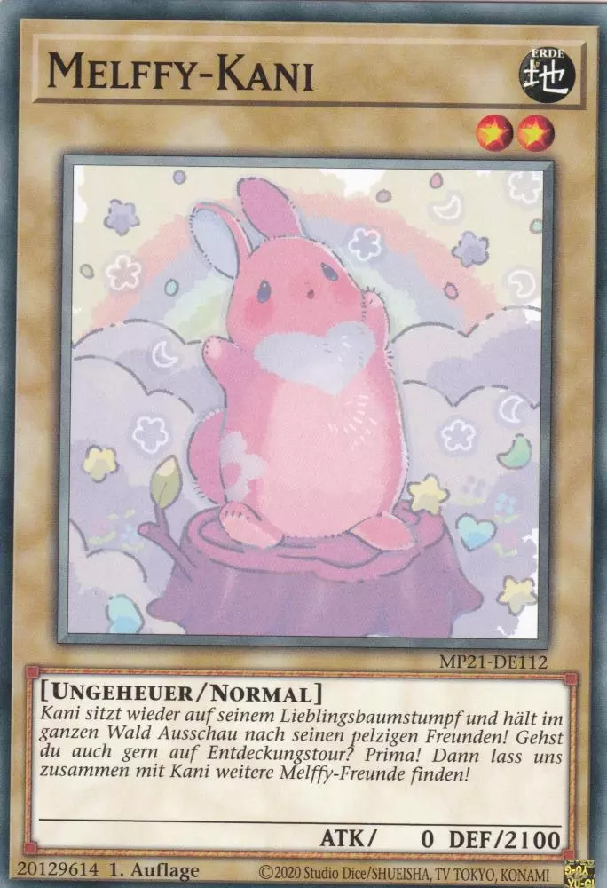 Melffy-Kani MP21-DE112 ist in Common Yu-Gi-Oh Karte aus Tin of Ancient Battles 1.Auflage