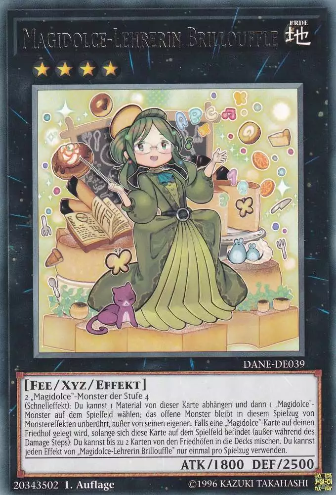 Magidolce-Lehrerin Brillouffle DANE-DE039 ist in Rare Yu-Gi-Oh Karte aus Dark Neostorm 1.Auflage