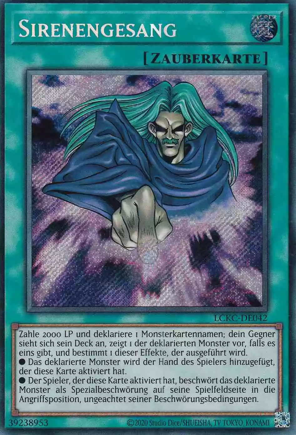 Sirenengesang LCKC-DE042 ist in Secret Rare Yu-Gi-Oh Karte aus Legendary Collection Kaiba unlimitiert