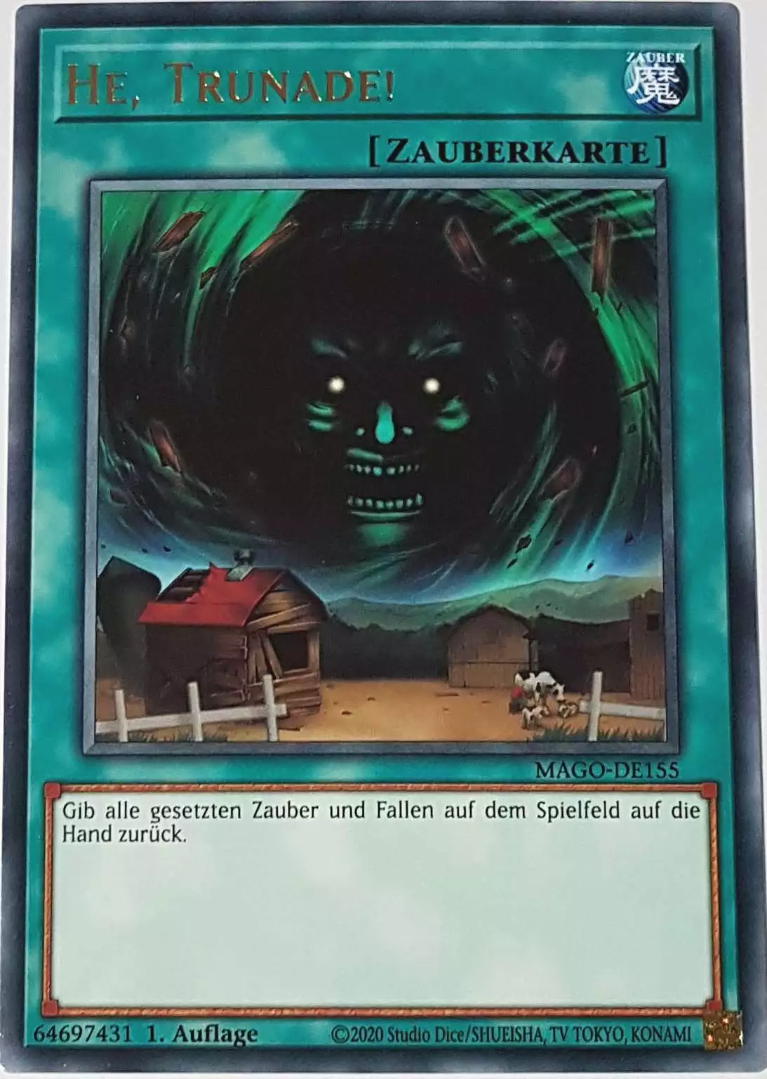 He, Trunade! MAGO-DE155 ist in Gold Rare Yu-Gi-Oh Karte aus Maximum Gold 1. Auflage