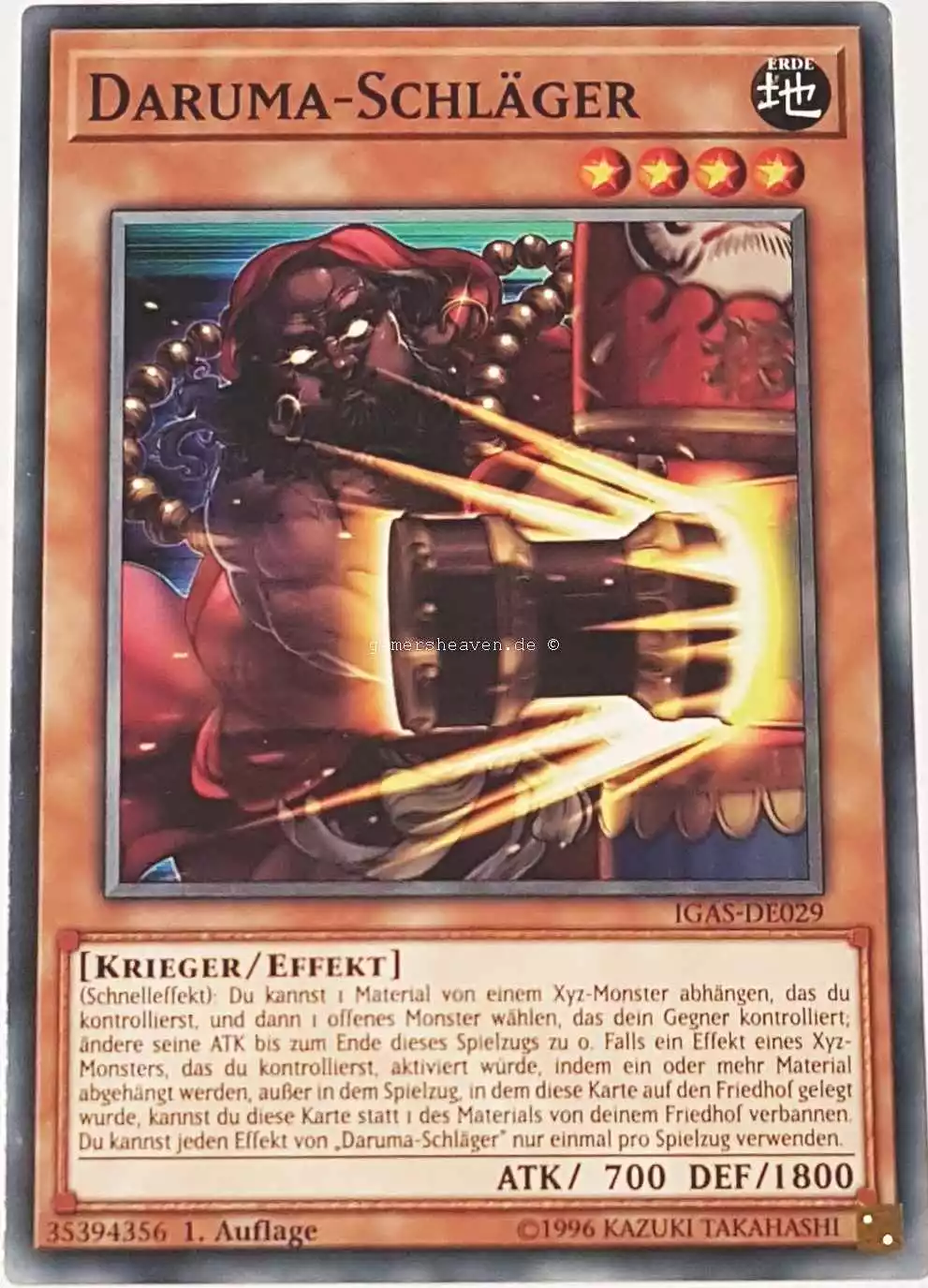 Daruma-Schläger IGAS-DE029 ist in Common Yu-Gi-Oh Karte aus Ignition Assault 1.Auflage