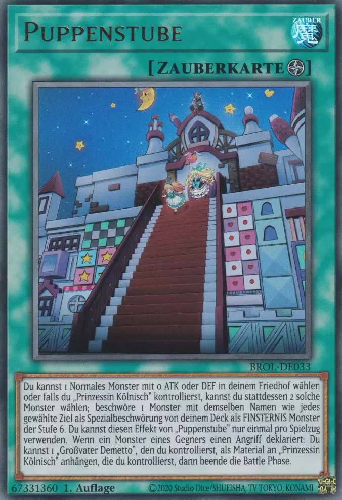 Puppenstube BROL-DE033 ist in Ultra Rare Yu-Gi-Oh Karte aus Brothers of Legend 1.Auflage