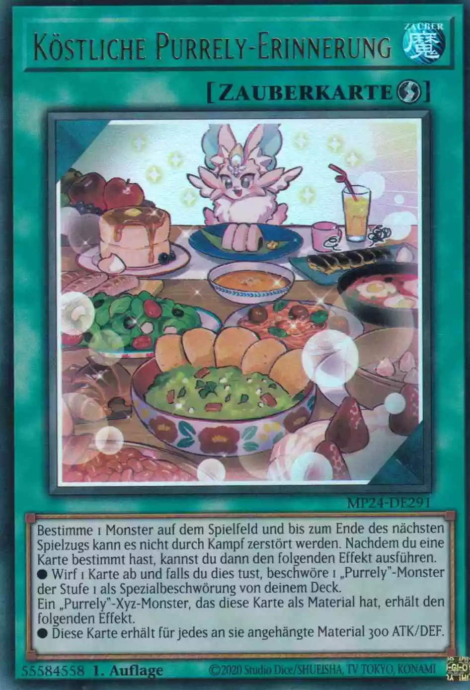 Köstliche Purrely-Erinnerung Ultra Rare MP24-DE291 Yugioh Karte Köstliche Purrely-Erinnerung MP24-DE291 ist in Ultra Rare Yu-Gi-Oh Karte aus 25th Anniversary Tin Dueling Mirrors 1.Auflage
