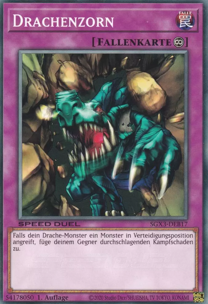 Drachenzorn SGX3-DEB17 ist in Common Yu-Gi-Oh Karte aus Speed Duel GX: Duelists of Shadows 1.Auflage