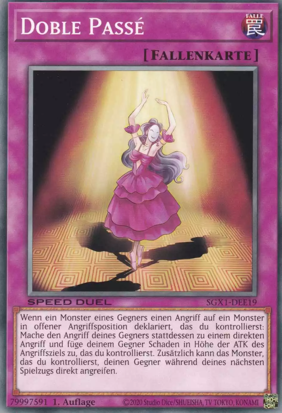 Doble Passé SGX1-DEE19 ist in Common Yu-Gi-Oh Karte aus Speed Duel GX Duel Academy Box 1.Auflage