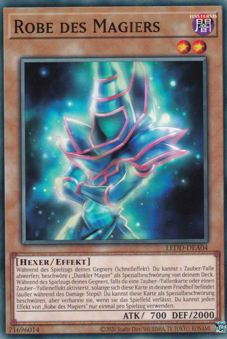 Robe des Magiers LEDD-DEA04 ist in Common Yu-Gi-Oh Karte aus Legendary Dragon Decks unlimitiert