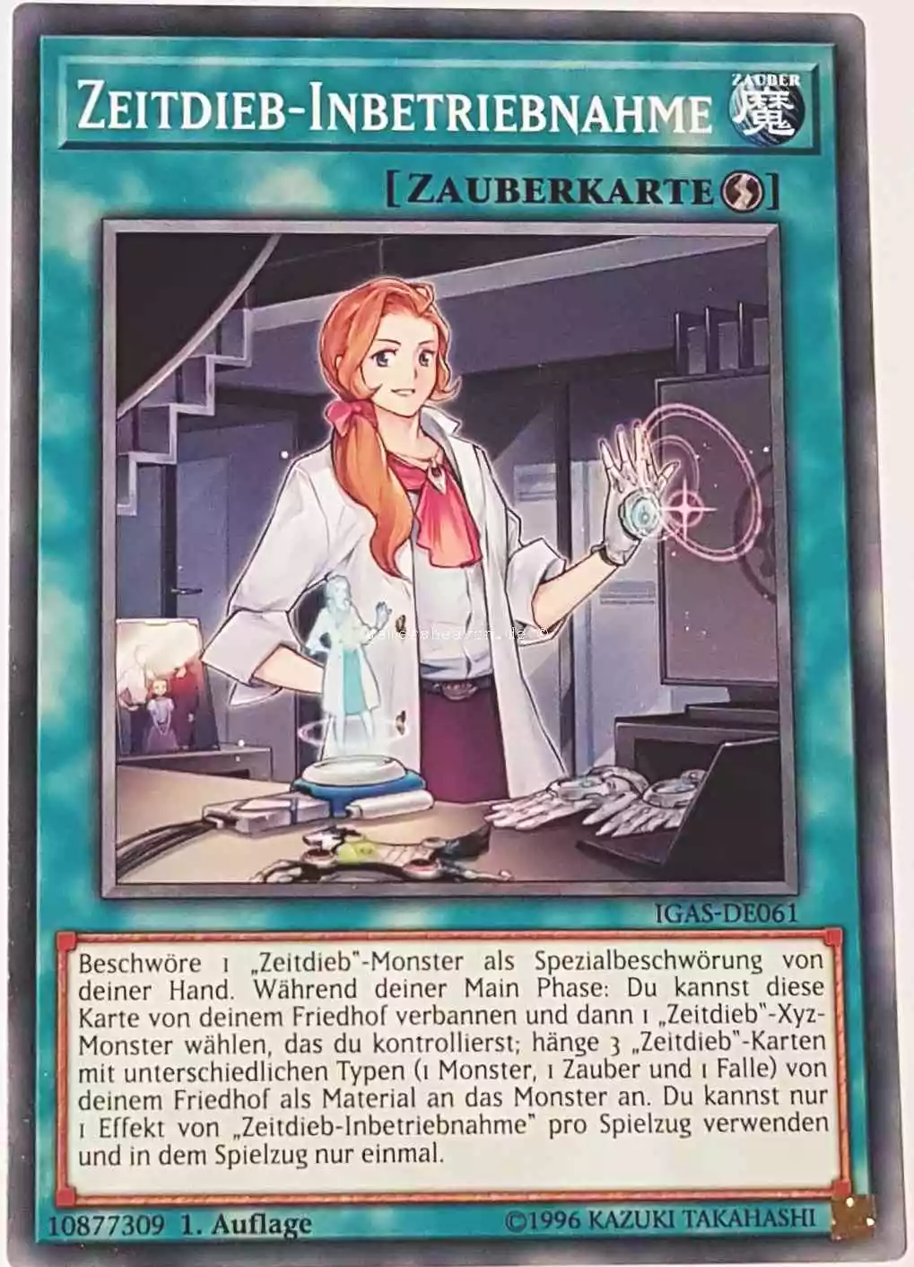 Zeitdieb-InbetriebnahmeLadro del Tempo Avvio IGAS-DE061 ist in Common Yu-Gi-Oh Karte aus Ignition Assault 1.Auflage