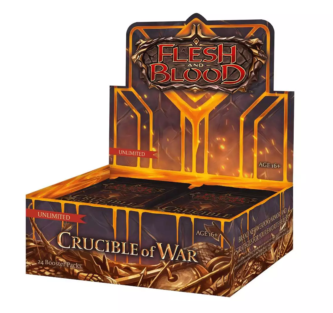 Flesh & Blood TCG - FaB Crucible of War Unlimited Display (24 Packs) - Englisch