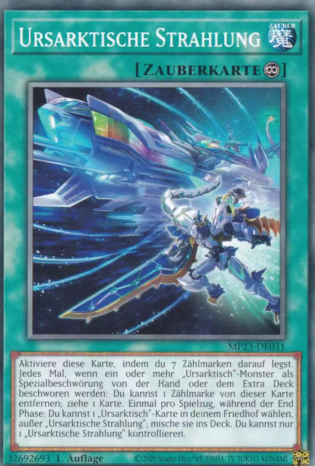 Ursarktische Strahlung MP23-DE031 ist in Common Yu-Gi-Oh Karte aus 25th Anniversary Tin Dueling Heroes 1.Auflage