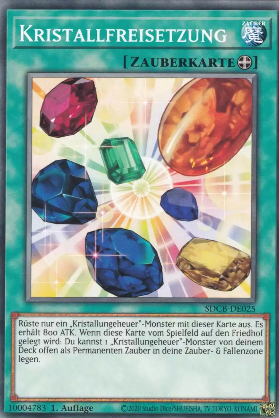 Kristallfreisetzung SDCB-DE025 ist in Common Yu-Gi-Oh Karte aus Structure Deck: Legend of the Crystal Beasts 1.Auflage