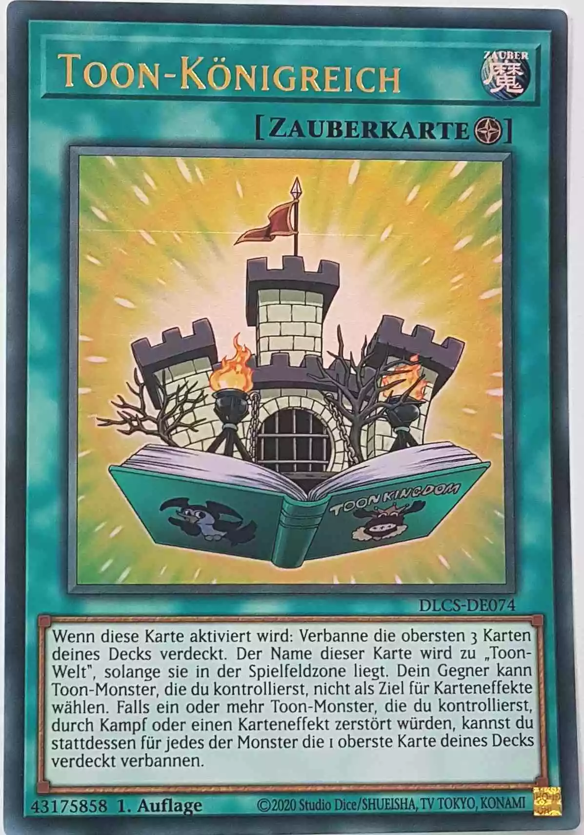 Toon-Königreich DLCS-DE074 ist in Ultra Rare Yu-Gi-Oh Karte aus Dragons of Legend The Complete Series 1.Auflage