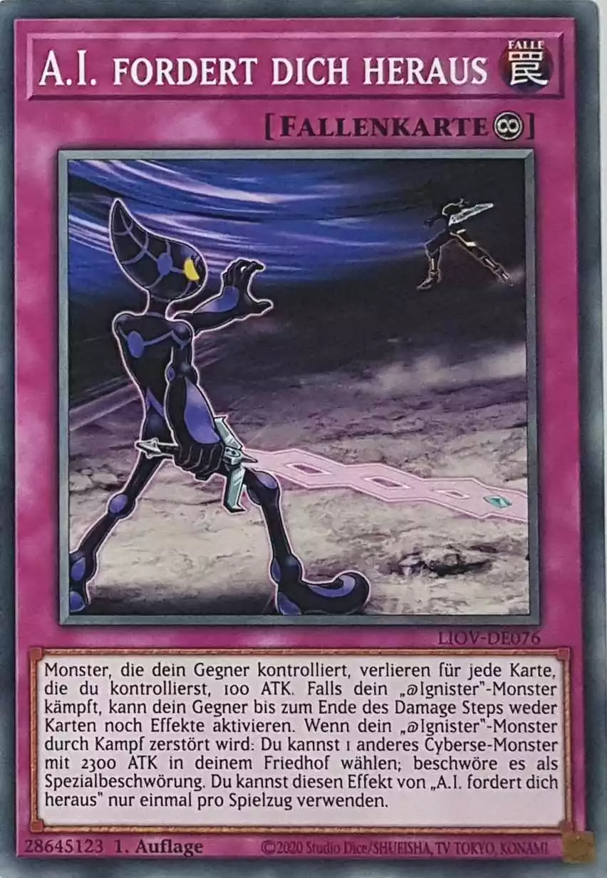 A.I. fordert dich heraus LIOV-DE076 ist in Common Yu-Gi-Oh Karte aus Lightning Overdrive 1.Auflage