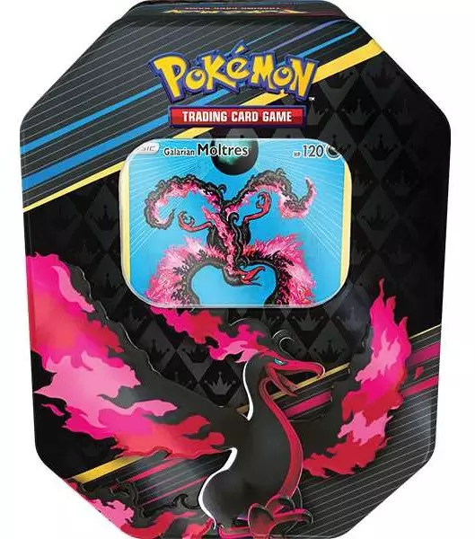 Pokemon Crown Zenith Galarian Moltres Tin Box - Englisch