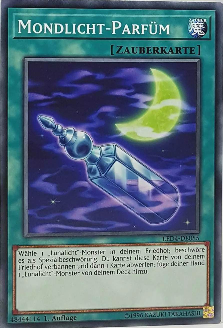 Mondlicht-Parfüm LED4-DE055 ist in Common Yu-Gi-Oh Karte aus Legendary Duelists Sisters of the Rose 1. Auflage