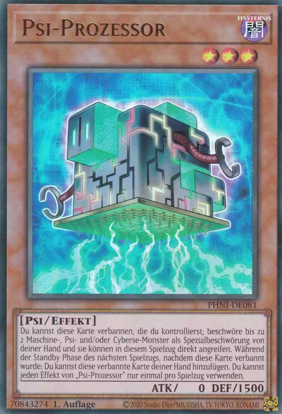 Psi-Prozessor PHNI-DE081 ist in Ultra Rare Yu-Gi-Oh Karte aus Phantom Nightmare 1.Auflage