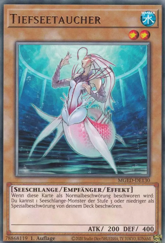 Tiefseetaucher MGED-DE130 ist in Rare Yu-Gi-Oh Karte aus Maximum Gold El Dorado 1.Auflage