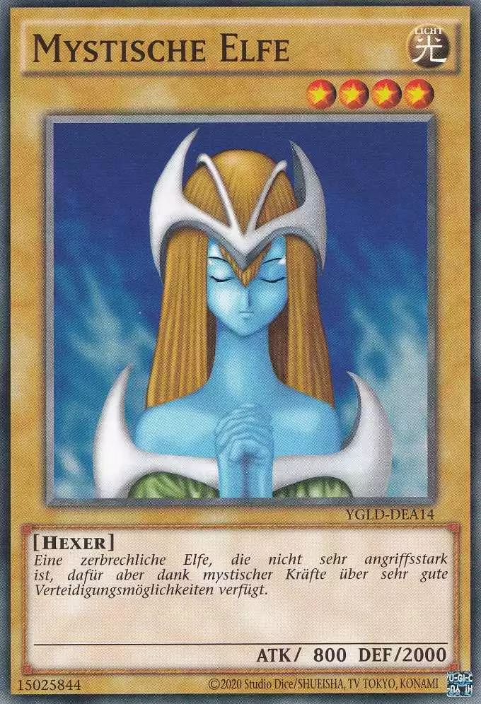 Mystische Elfe YGLD-DEA14 ist in Common Yu-Gi-Oh Karte aus Yugis Legendary Decks - King of Games unlimitiert