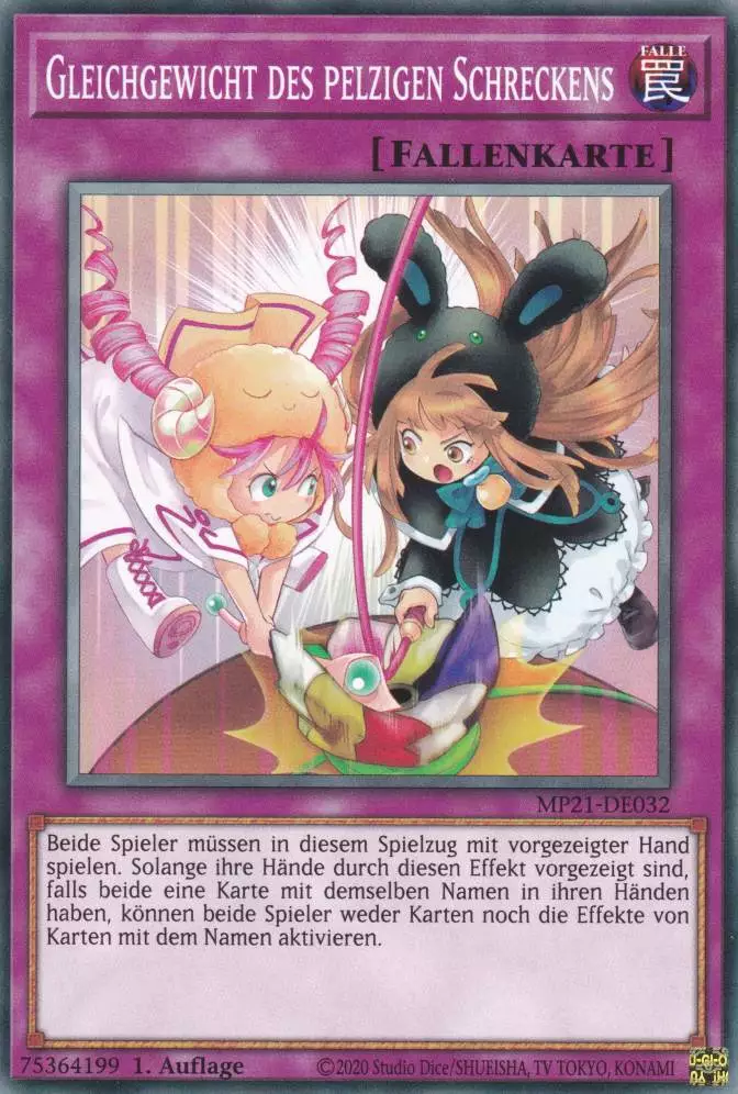 Gleichgewicht des pelzigen Schreckens MP21-DE032 ist in Common Yu-Gi-Oh Karte aus Tin of Ancient Battles 1.Auflage