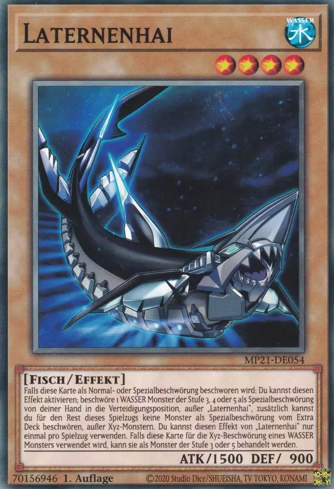 mp21-de054-laternenhai-common-tin-of-ancient-battles Laternenhai MP21-DE054 ist in Common Yu-Gi-Oh Karte aus Tin of Ancient Battles 1.Auflage