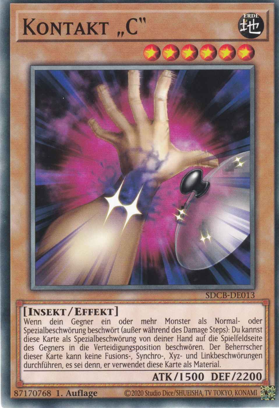 Kontakt „C“ SDCB-DE013 ist in Common Yu-Gi-Oh Karte aus Structure Deck: Legend of the Crystal Beasts 1.Auflage