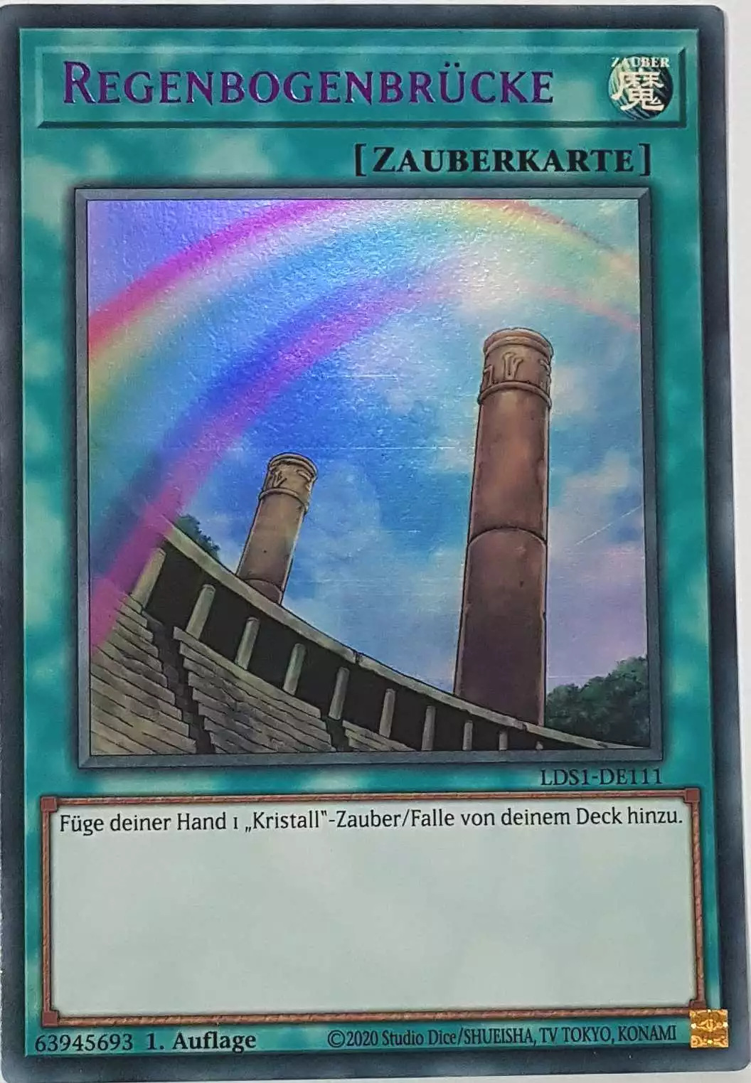 lds1-de111-regenbogenbruecke-lila-colorful-ultra-rare4YJjLdDyezrN4 Regenbogenbrücke (lila) LDS1-DE111 ist in Colorful Ultra Rare Yu-Gi-Oh Karte aus Legendary Duelists: Season 1 1.Auflage