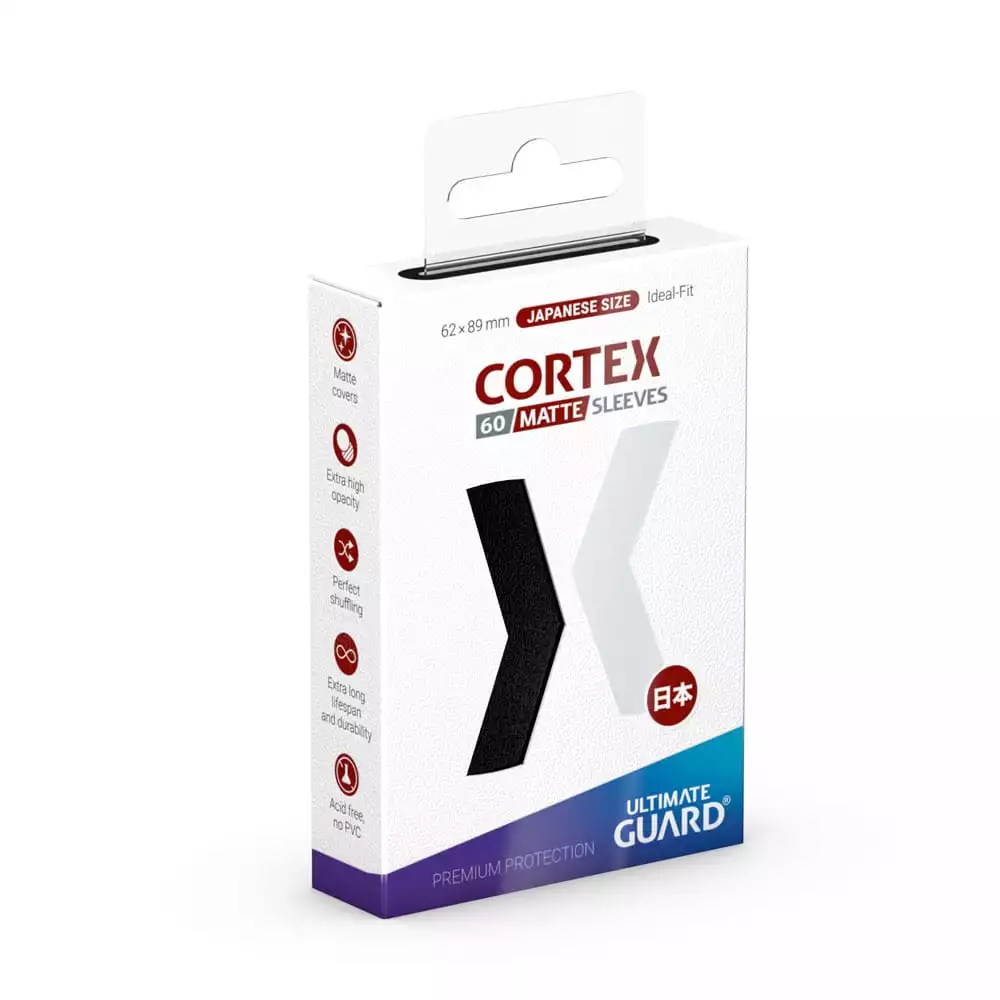 Ultimate Guard Cortex Sleeves Japanische Größe - Matt-Schwarz (60)