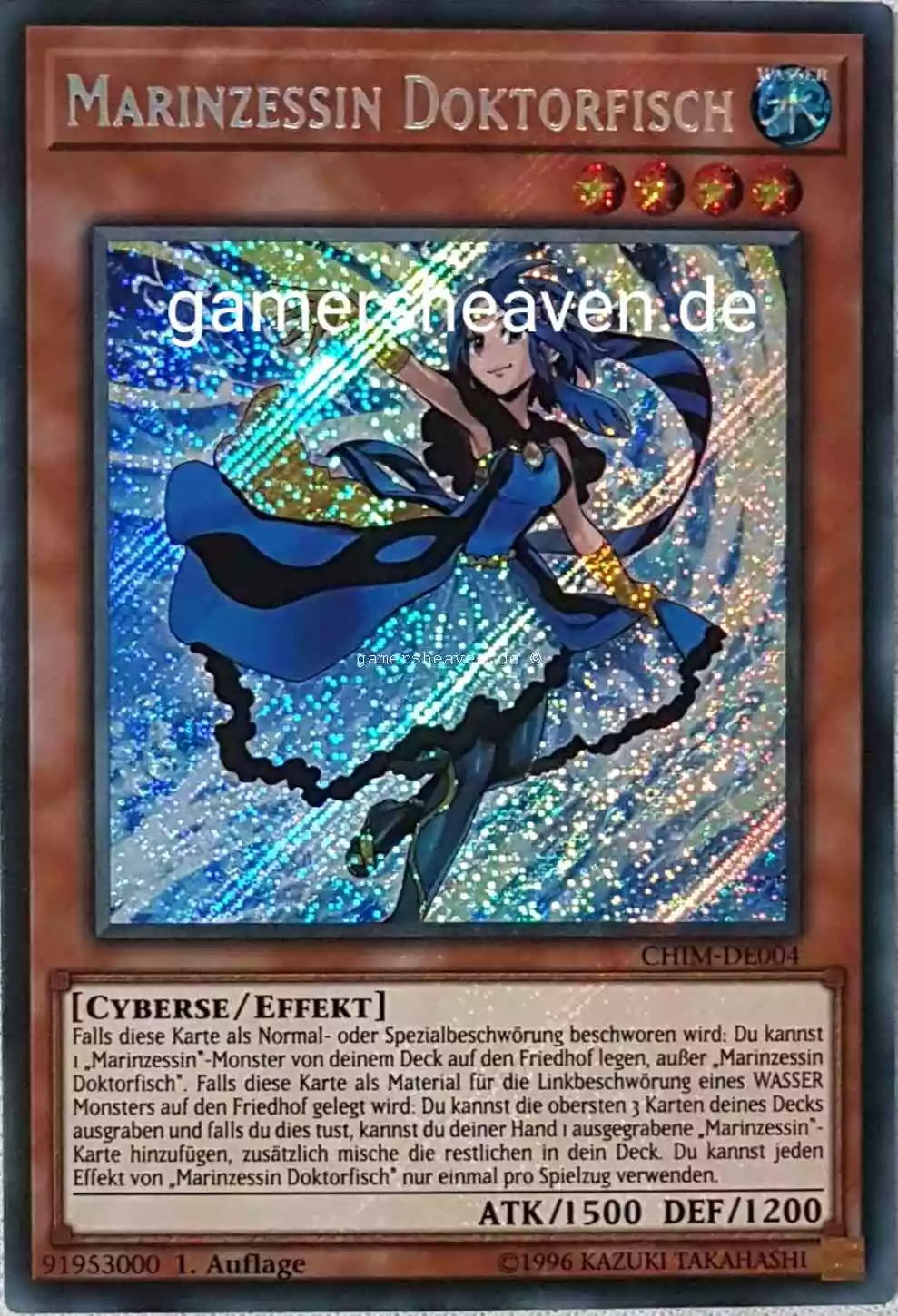 Marinzessin Doktorfisch CHIM-DE004 ist in Secret Rare aus Chaos Impact 1.Auflage