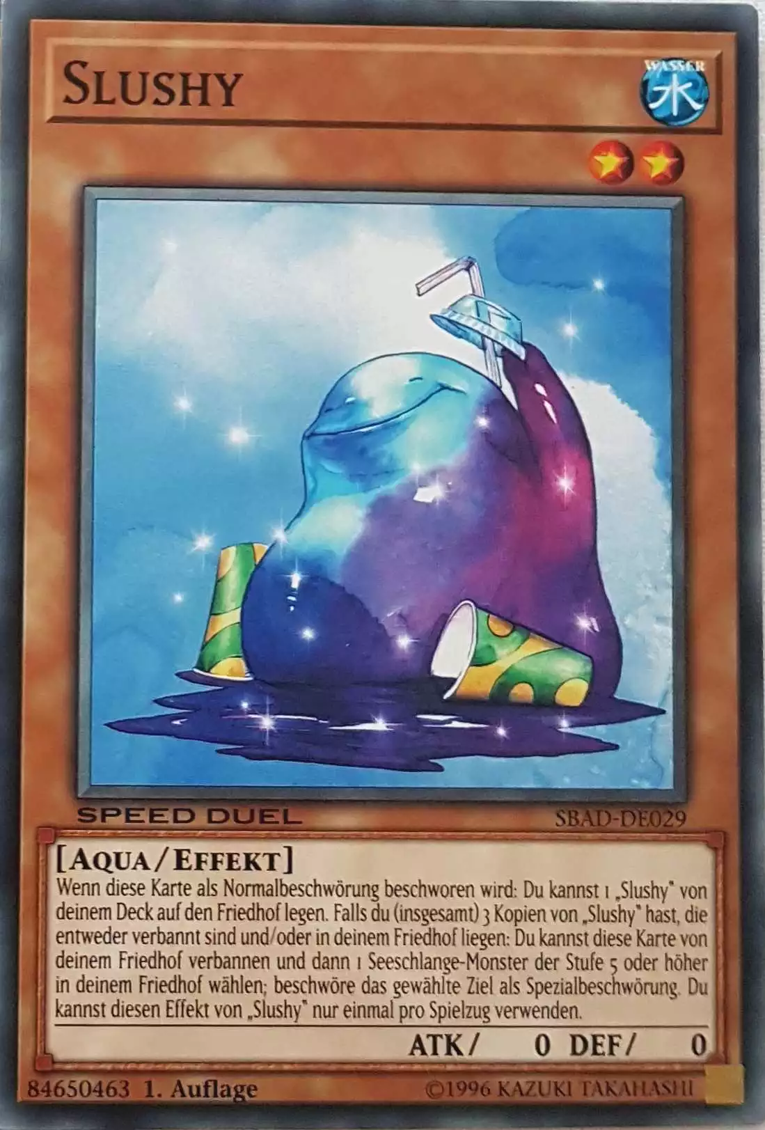 Slushy SBAD-DE029 ist in Common Yu-Gi-Oh Karte aus Speed Duel Attack from the Deep 1. Auflage